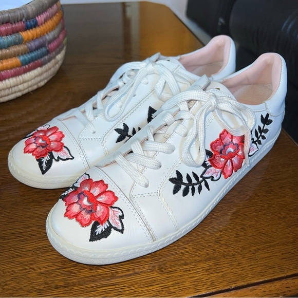 Kate Spade New York Everhart Flower Embroidery Sneakers - Sz 8.5M NWOB - Picture 2 of 11
